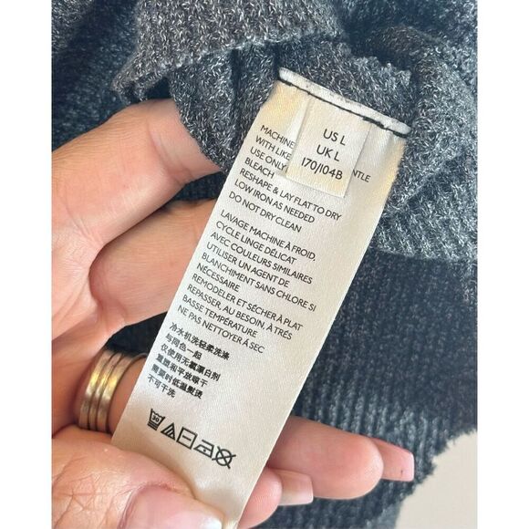 Free People We The Free Blossom Thermal Boho Patchwork  Balloon Sleeves Tunic L - Picture 6 of 11